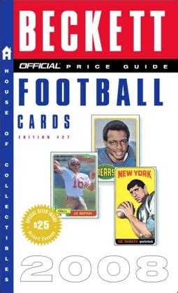 beckett price guide for football cards